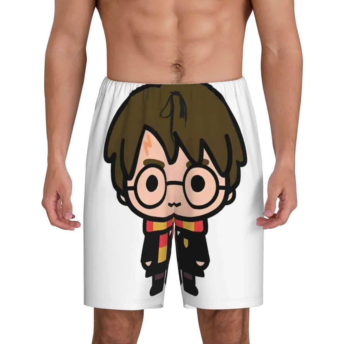 

Custom Print Harrys Magic Adventure Movies Potters Pajama Shorts Men Sleepwear Bottoms Sleep Short Pjs with Pockets