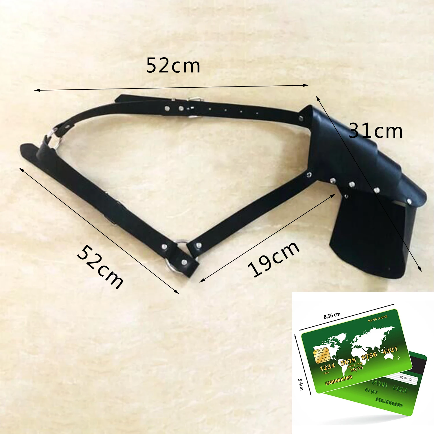 Sangle Décorative Réglable pour Homme, Support Médiéval Steampunk, Armure Unique, 1 Pièce