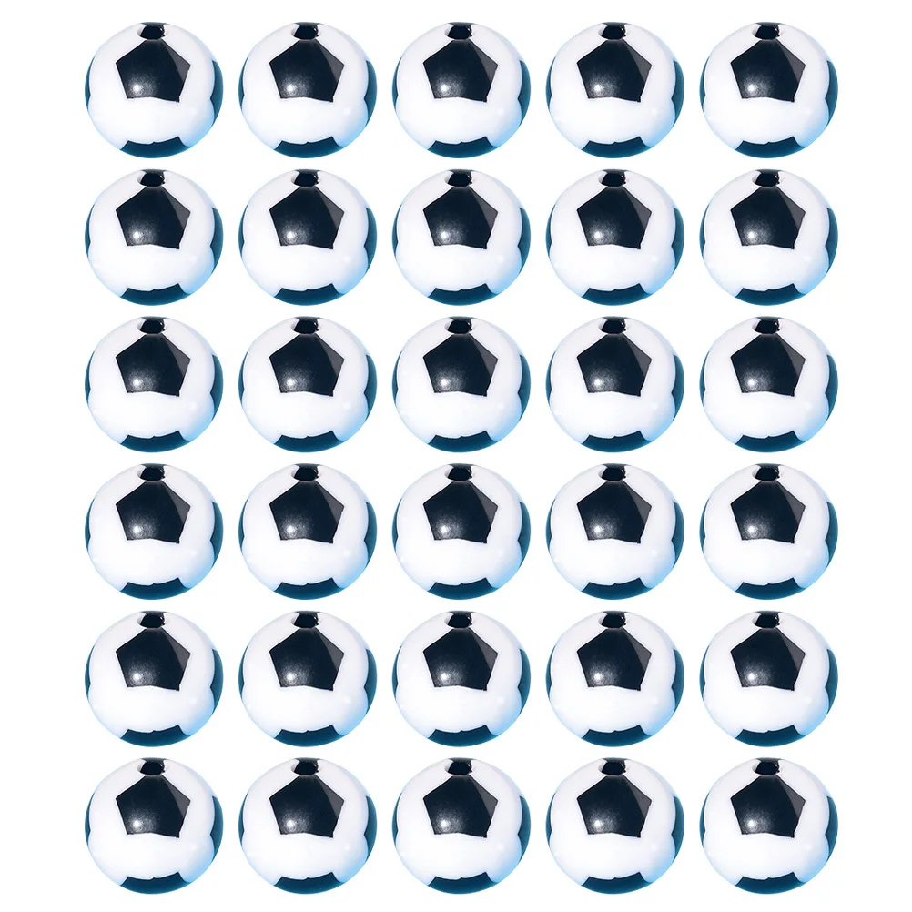 

100Pcs Acrylic Football Beads Loose Spacer Beads DIY Craft Making Adornments Jewelry Crafts Making Supplies Jewelry Accessories