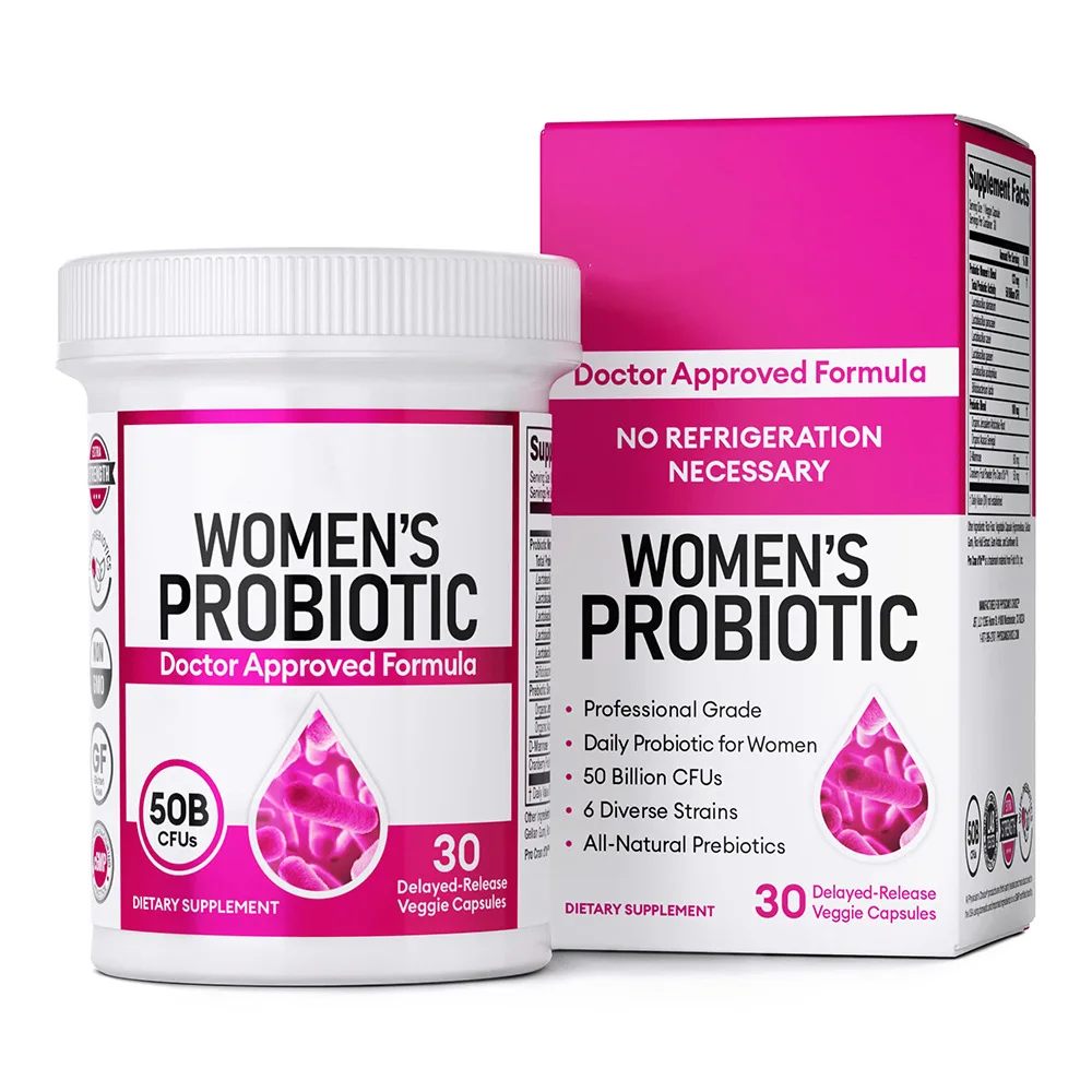 1 Bottle 30 Cupsules Women Probiotic Capsules for Virginal Health Women\'s Health Probiotic Caring for The Intestines
