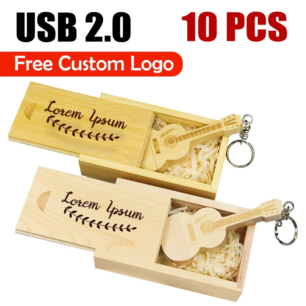 

10pcs Personality Gift Wood Creative Pen Drive LOGO Customized U Disk USB 2.0 Pendrive 4GB 8GB 16GB 32GB 64GB 128GB Usb