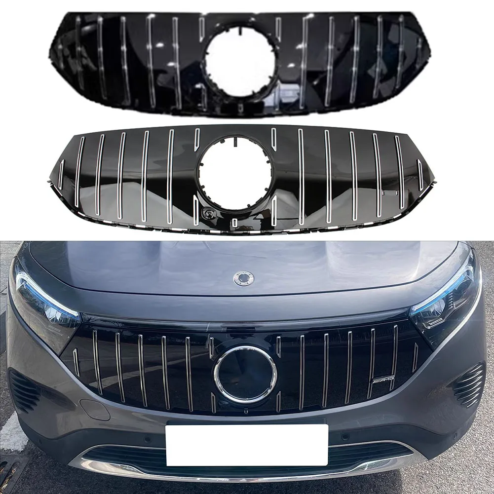 Front Racing Facelift Grill Upper Bumper Radiator Grilles Fit For H243 EQA260 EQA300 SUV 2022+