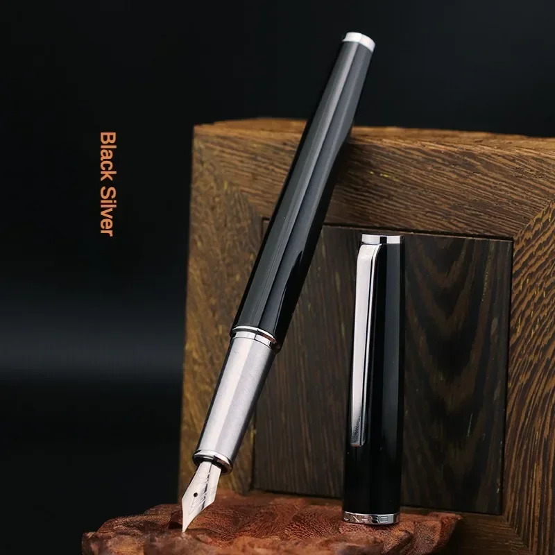 JINHAO 95 pluma estilográfica de Metal diseño Retro Material metálico EF/F/M punta elegante Clip escritura regalo papelería suministros escolares de oficina