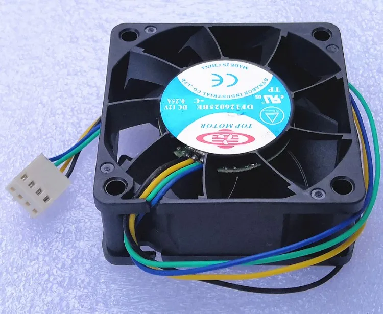 1pcs New DF126025BE DF126025BL DF126025BU DC 12V for Top Motor 6CM Dual Ball Bearing 60X25mm 60mm Cooling Fan