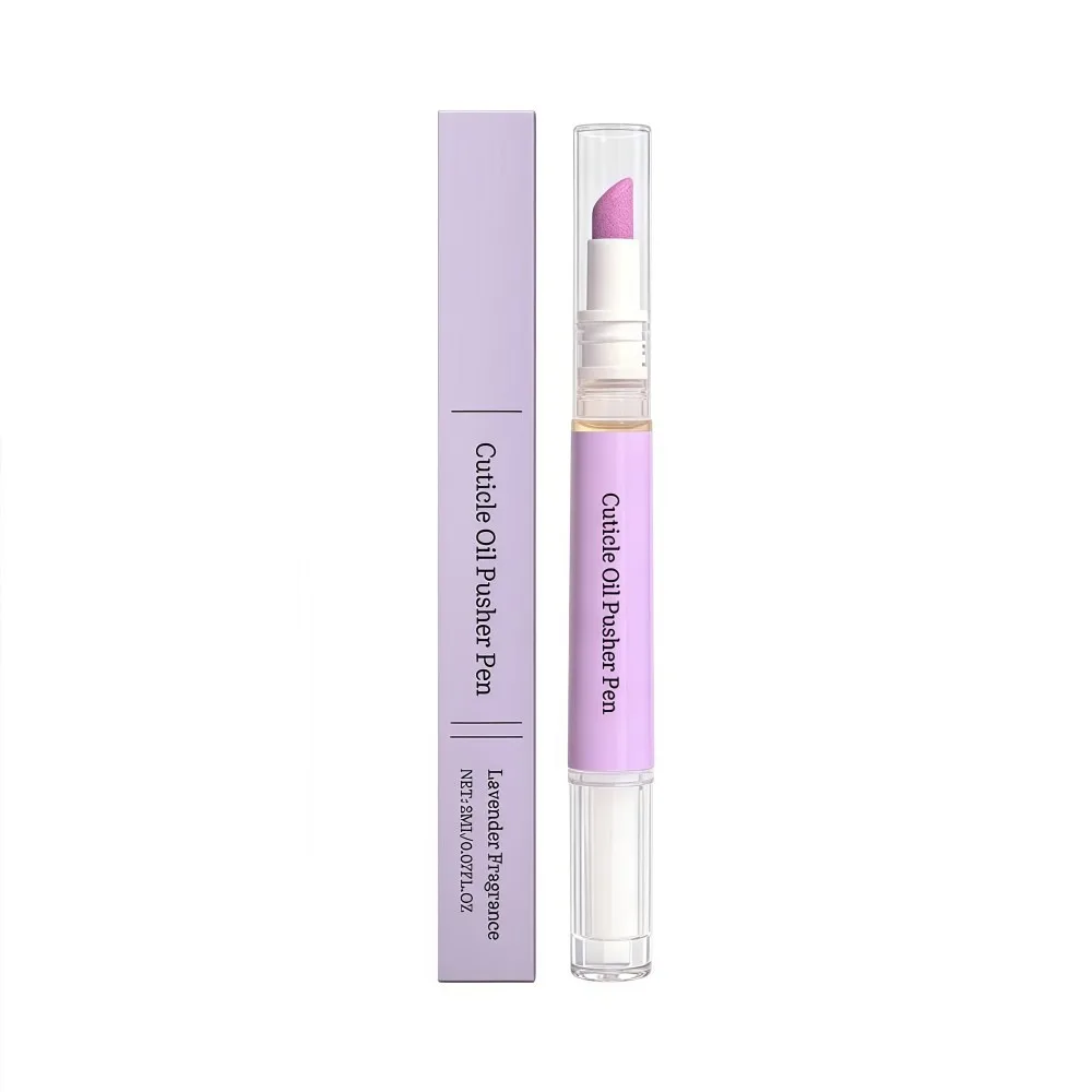 2-in-1 Cuticle Oil Pusher Pen Moisturizing Nail Brighten Nail Cuticle Protectant Pen 2ML Portable Nail Polish Pen Nail Care Tool