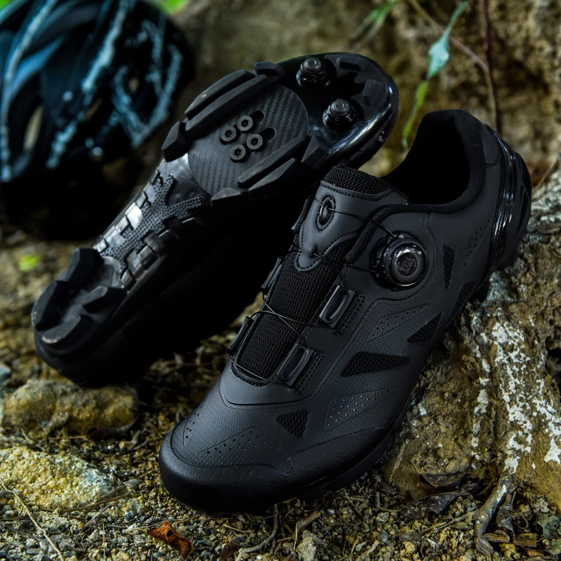 Mtb Bicycle Shoes Men Black T01 Cycling Sneaker Road Route Cleat Dirt Bike Speed Flat Sports Racing Women Spd Pedal Footwear