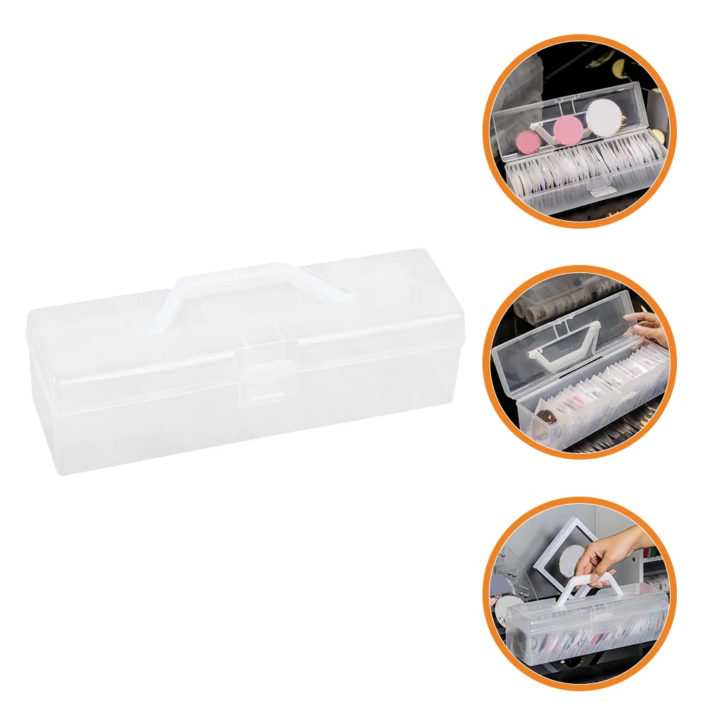 

Badge Storage Box Bins with Lids Wicker Jewelry Organizer for Drawer Silverware Plastic Container Medal Case Brooches