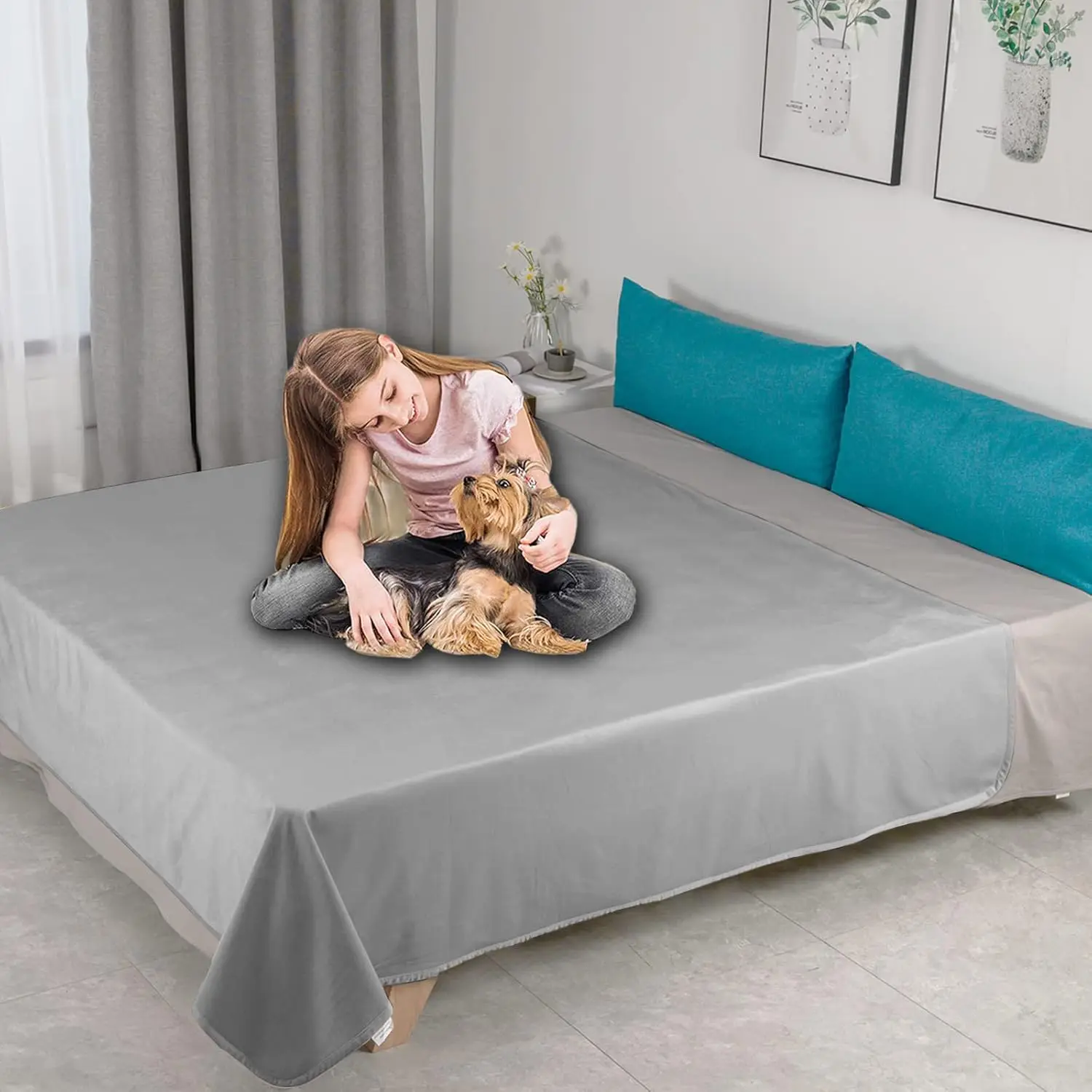 

Pet Bed Blanket Reversible 100% Waterproof Velvet Super Soft for Sofa and Bed