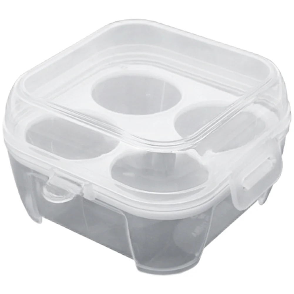 Portable Transparent Egg Storage Box With Removable Inserts 4 Or 8 Slots For Camping Picnic Outdoor Food Container Organizer