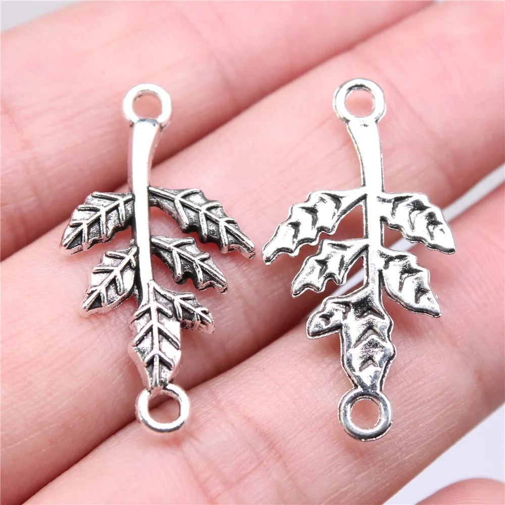 10pcs Flower Branch Charms for Jewelry Making