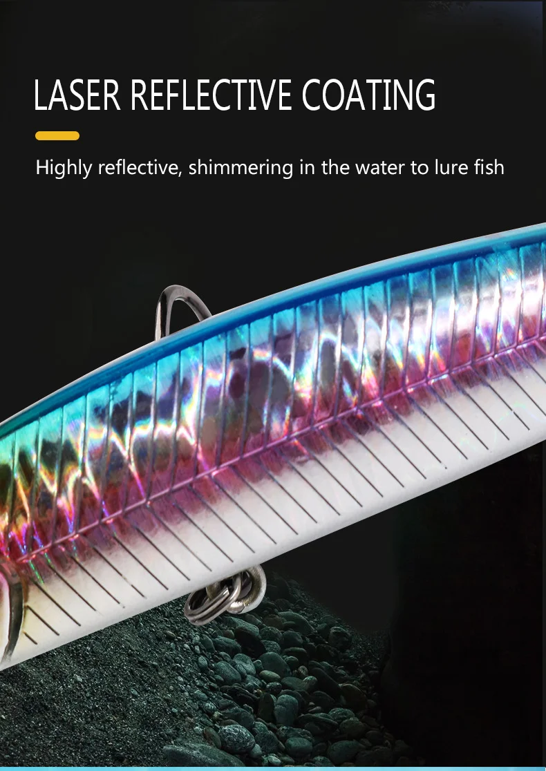 Zitternder sinkender Bleistift 10g 15g 21g 26g Wobbler Bass Fish Tackle lockt Angel zubehör Troll ing Fisch köder Forellen makrele – Detail 4