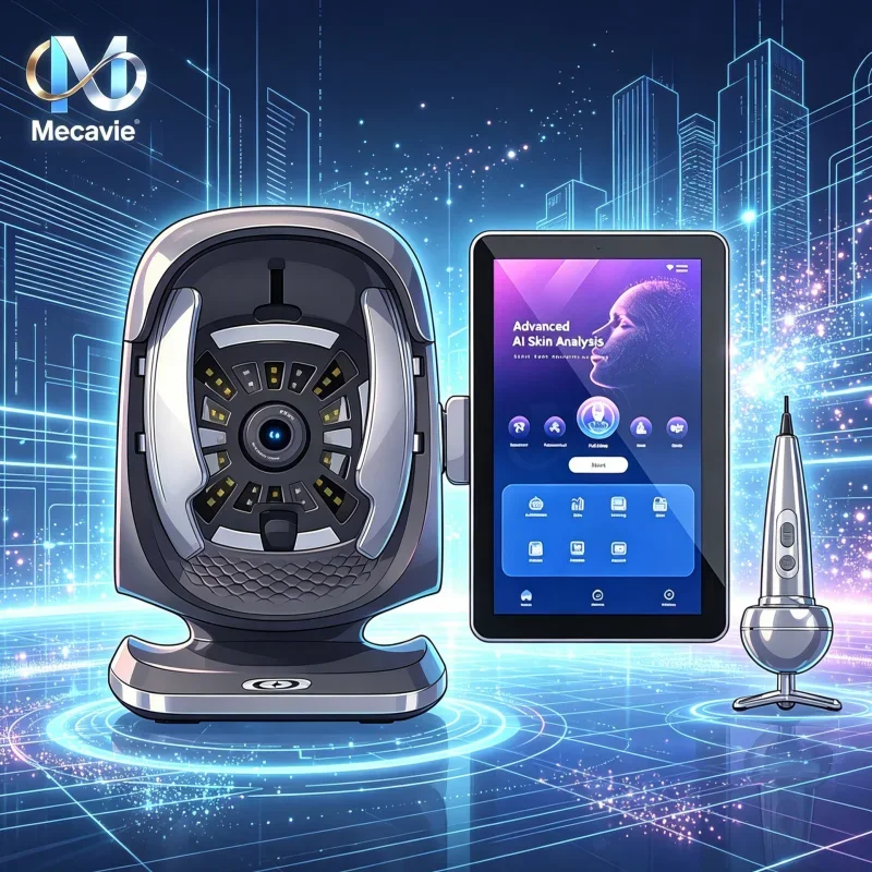 AI Intelligent Facial & Scalp Skin Analyzer 5Mode Professional Skin Diagnosis Machine Multi-Spectral Analysis CE Certified