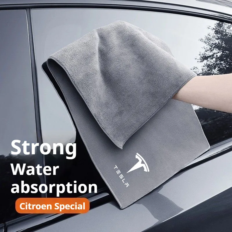 

Автомобильное чистящее полотенце из микрофибры, салфетка для сушки, чистые инструменты для Tesla Model-3 Model-S Model-X Model-Y Cybertruck Roadster SpaceX