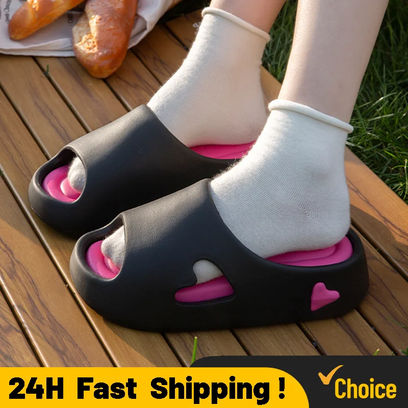 Summer Slippers Women Shoes Thick Platform Slides Wedge Shoes Women Sandals Outdoor Beach Flip Flops Non-Slip Slipper Female