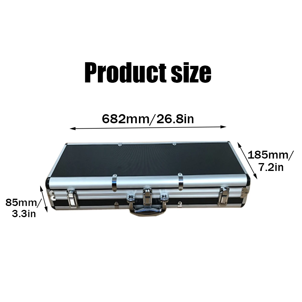 Aluminum Tool Box Large Waterproof Hard Carry Case Bag Portable Instrument Toolbox Organizer Hardware Tool Storage Box Tool Case