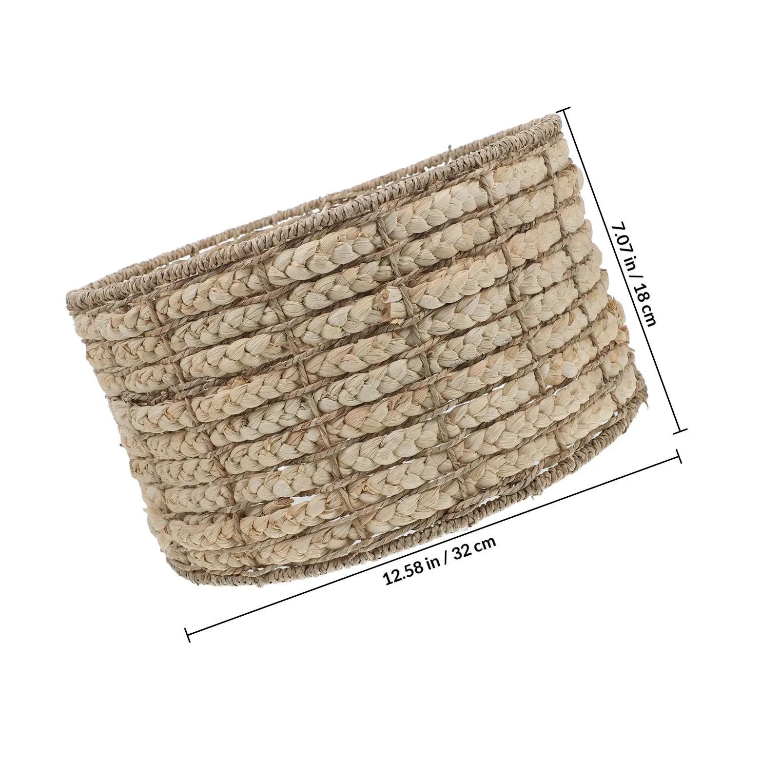 Natural Seagrass Lamp Shade Handmade Woven Hanging Lampshade for Dining Room Bedroom Rustic Ceiling Light Cover