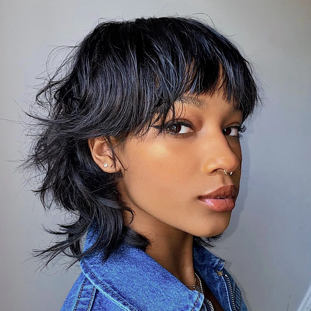 Pixie Cut Wig Human…