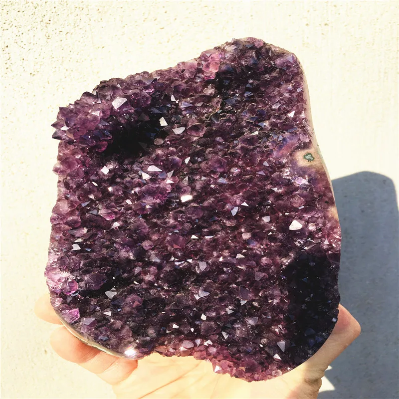 3kg Oversized Natural Amethyst Geode Crystal Quartz Cluster Dream Specimen Energy Healing Thunder Egg