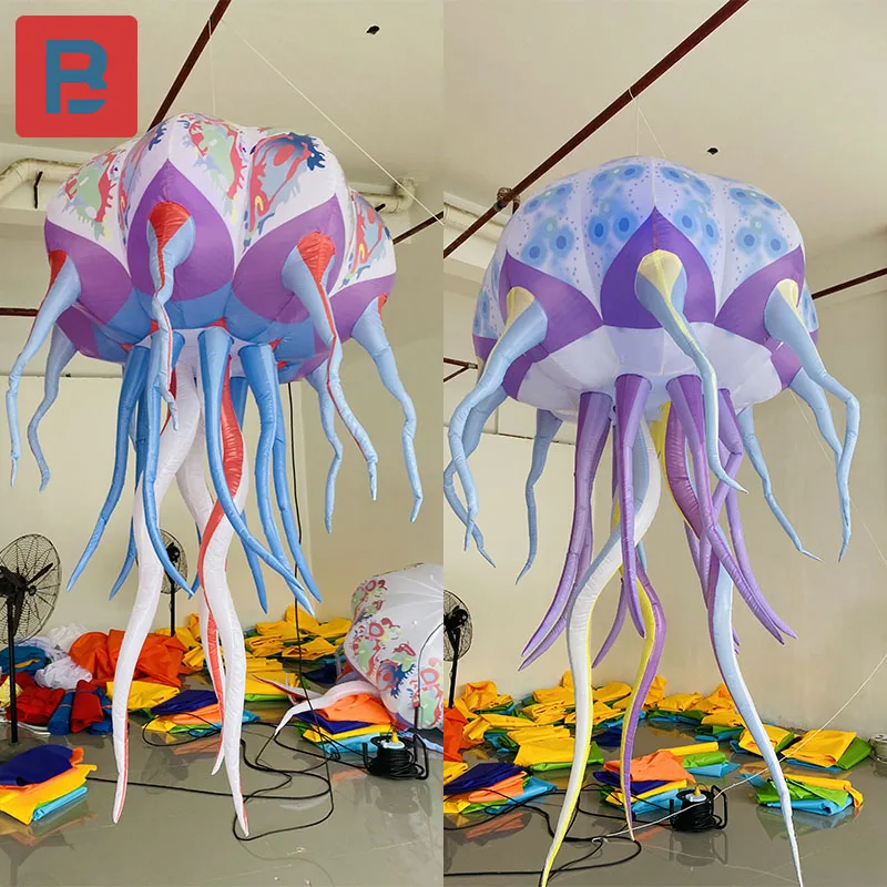 

Inflatable Cartoon Dream Jellyfish Air Model Mall Night Club Bar Marine Life theme park hanging lights props