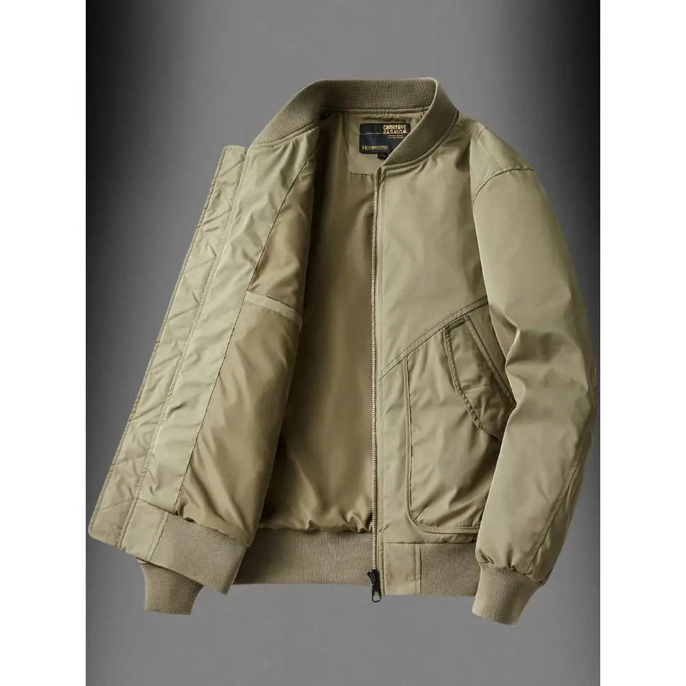 

Мужская повседневная бейсбольная куртка в американском ретро-стиле, тонкая, свободного кроя, больших размеров, из полиэфирного волокна, для осени и зимы...