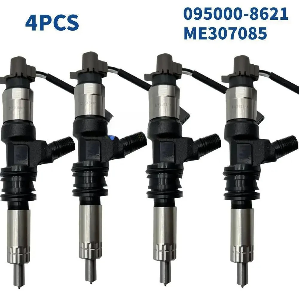 

4-Pack New High Quality Parts Diesel Fuel Injector 095000-8621 ME306200 for Mitsubishi Fuso 6M60T