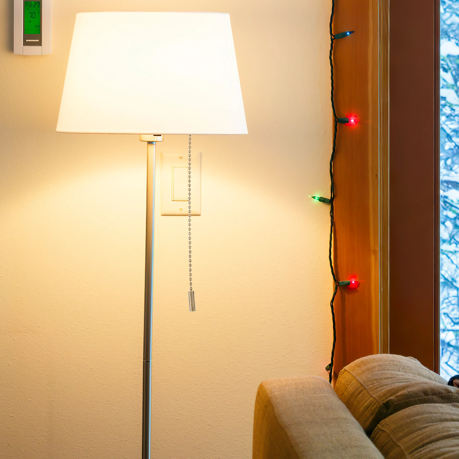 

2pcs Ceiling Fan Pull Extender Light Pulling Chain Decorative Beaded Fan Pull Chain Replacement For Home Decoration Ceiling