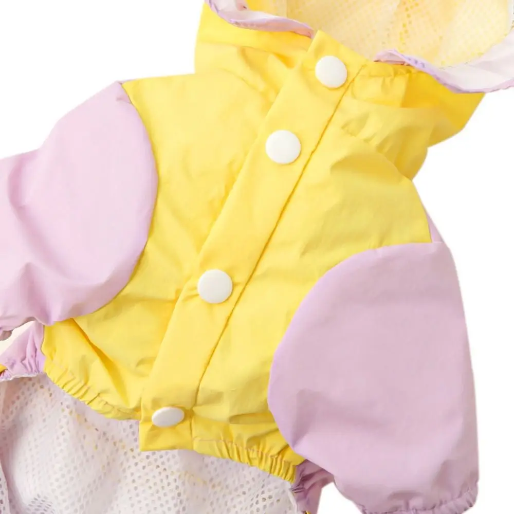 Manteau imperméable Portable pour chien, ange, léger, anti-poussière, quatre pattes, Costume pour chien avec capuche, vêtements respirants pour chiens, été