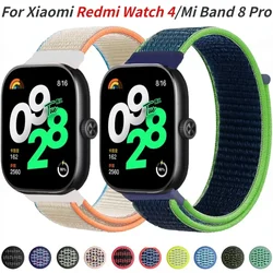 Nylon Loop Strap for Xiaomi Redmi Watch 4/Mi Band 8 Pro Band Breathable Replaceable Wristband Smart Watch Belt Sports Correa NFC