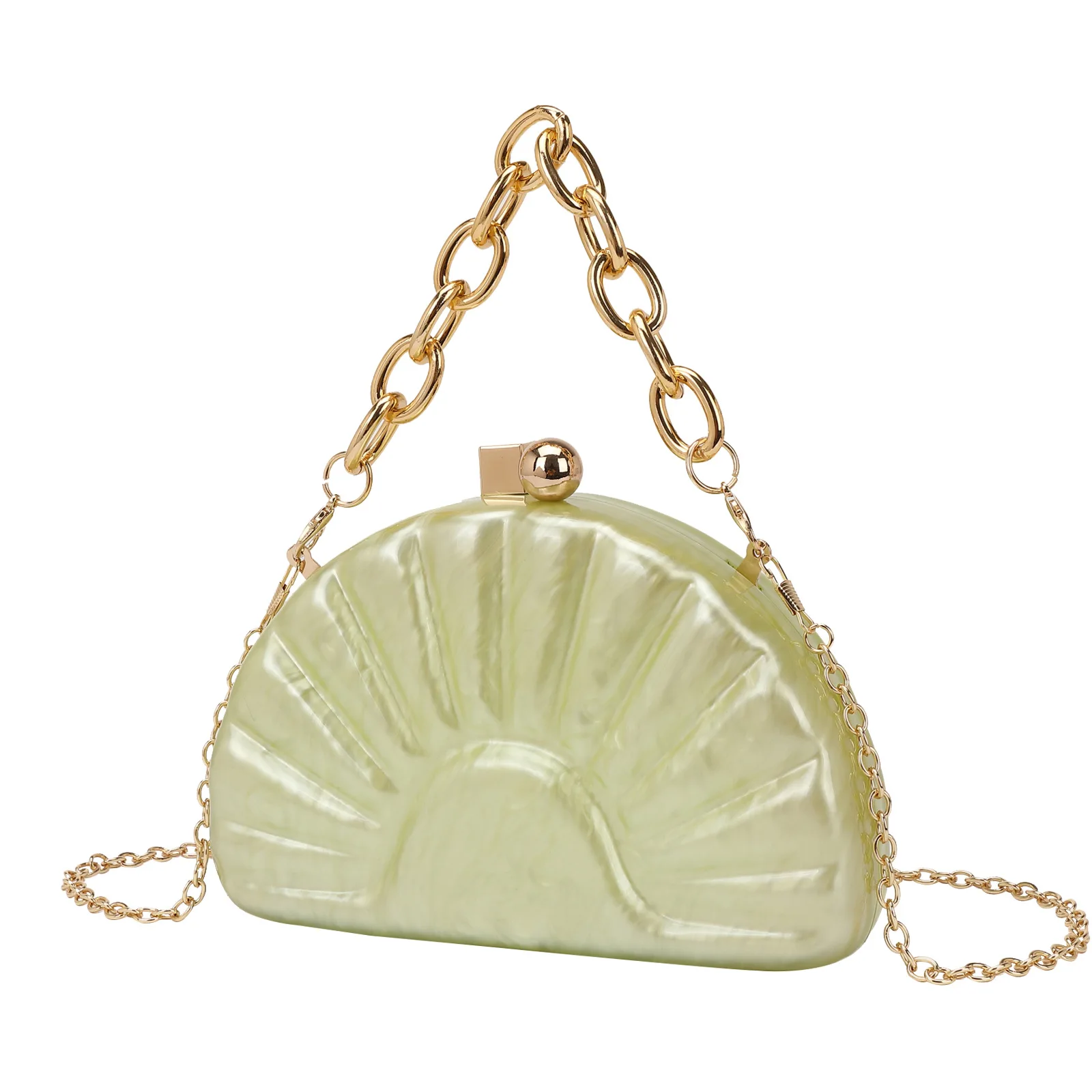 Premium Xiaoxiangfeng Dinner Bag Temperament Clutch Small Chain Messenger Fan Women's Bag Bolsas De Mujer Nouveautés Sacs À Main