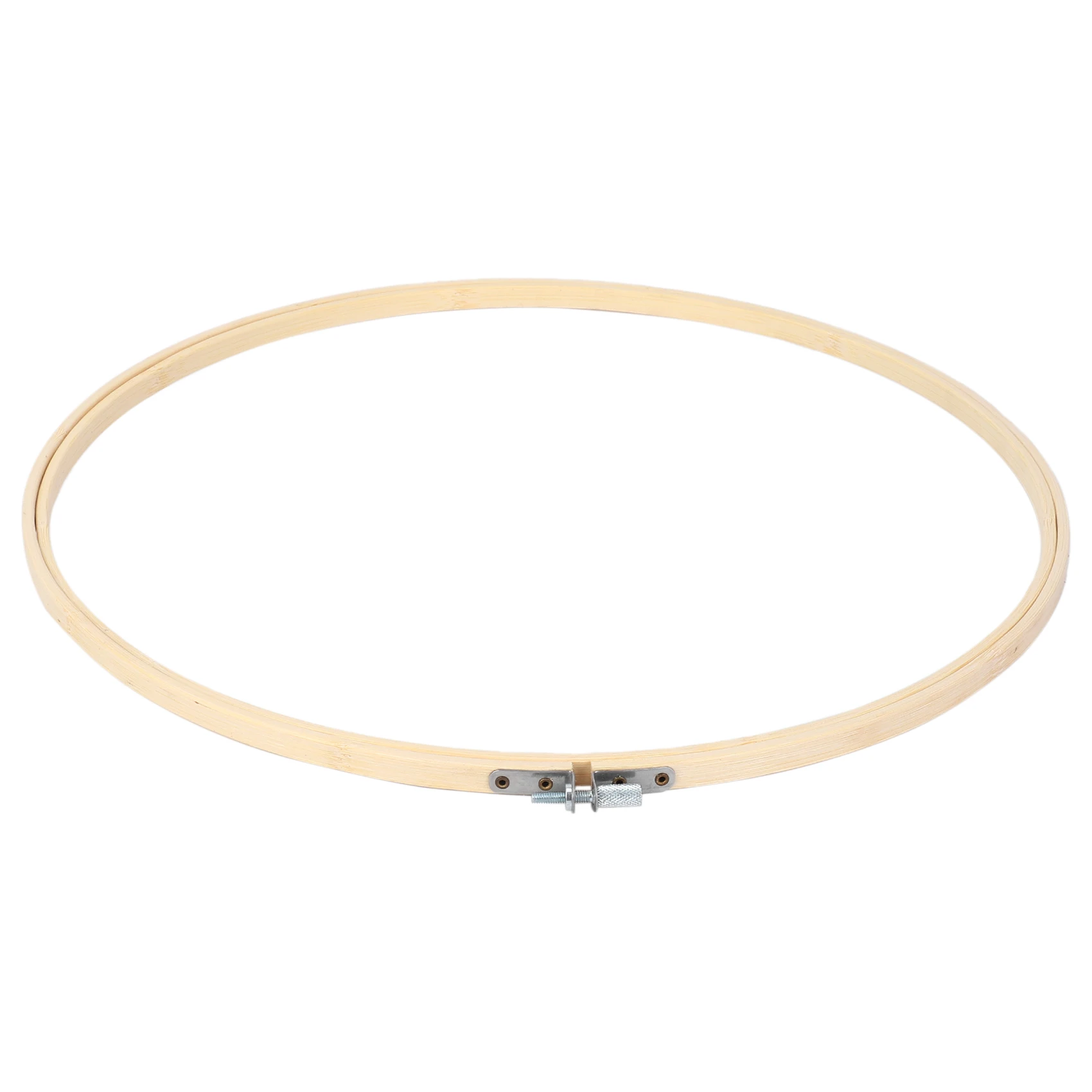 A84X-3 Pieces 14 Inch Embroidery Hoops Wooden Round Adjustable Bamboo Circle Cross Stitch Hoop Ring For Art Craft Handy Sewing