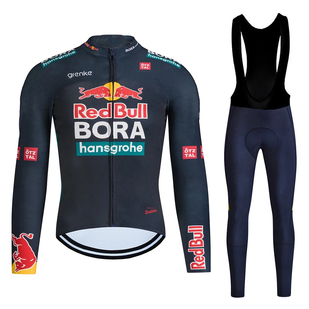 Red Bull – ensemble de cyclisme pour hommes, pantalon de cyclisme, vélos de montagne, maillot de Cycle, vêtements vtt, ensemble de survêtement pour hommes, combinaison à bretelles pour vélo de route