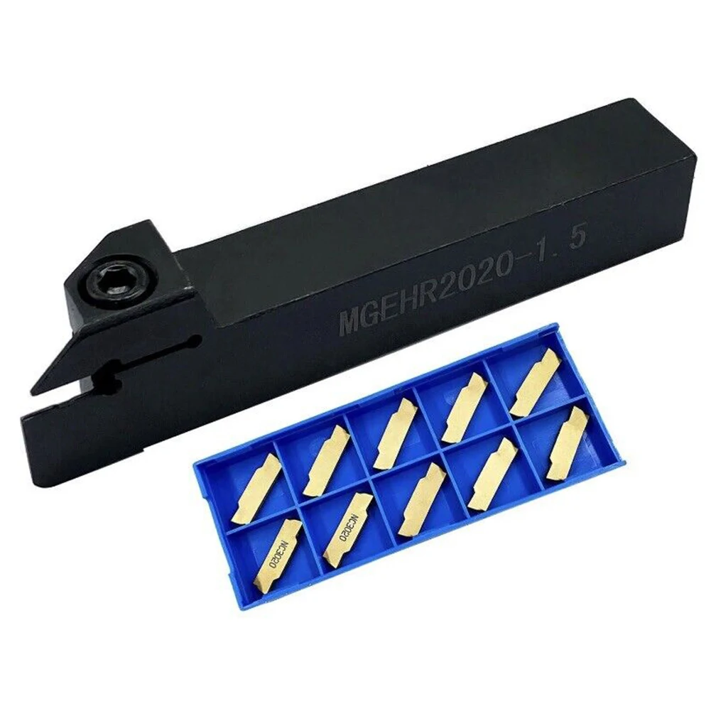 MGEHR2020 1 5 Portaherramientas de torno con insertos MGMN150G para torneado y ranurado de precisión de acero inoxidable y hierro fundido