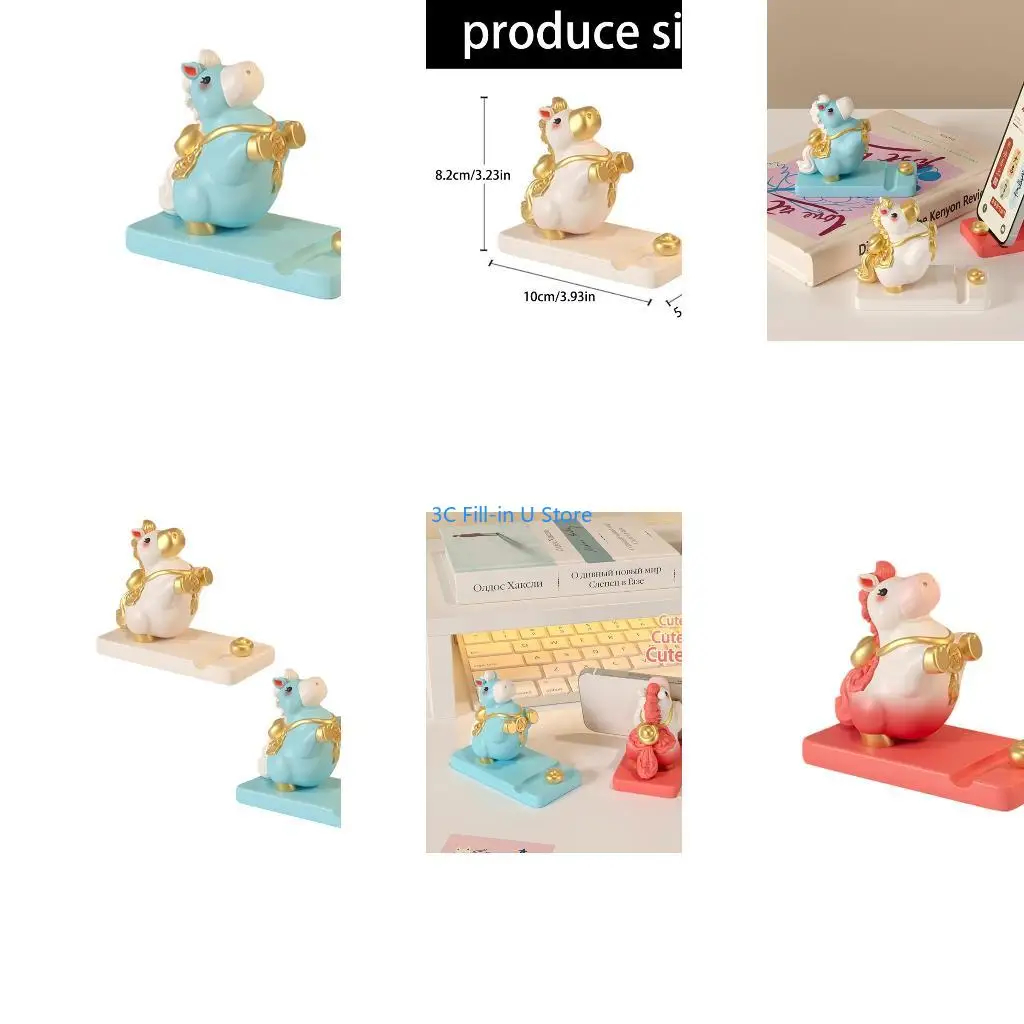 G8TA Unique Rosin Mobile Device Holder 2026 Horse Year Propitious Desk Accessories