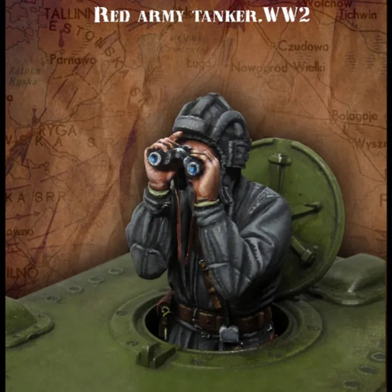 1/35 Resin Figure Model Kit Historical Military Hobby Miniature Red Army Tanker Diorama Figurine Unassembled Unpainted N288-1