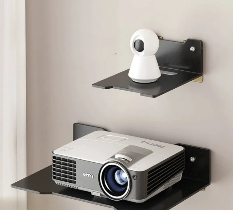 Carbon Steel Wall Mounted Bracket Camera Placement Rack Home Living Room Bedroom No Drilling Projector Router Storage Rack