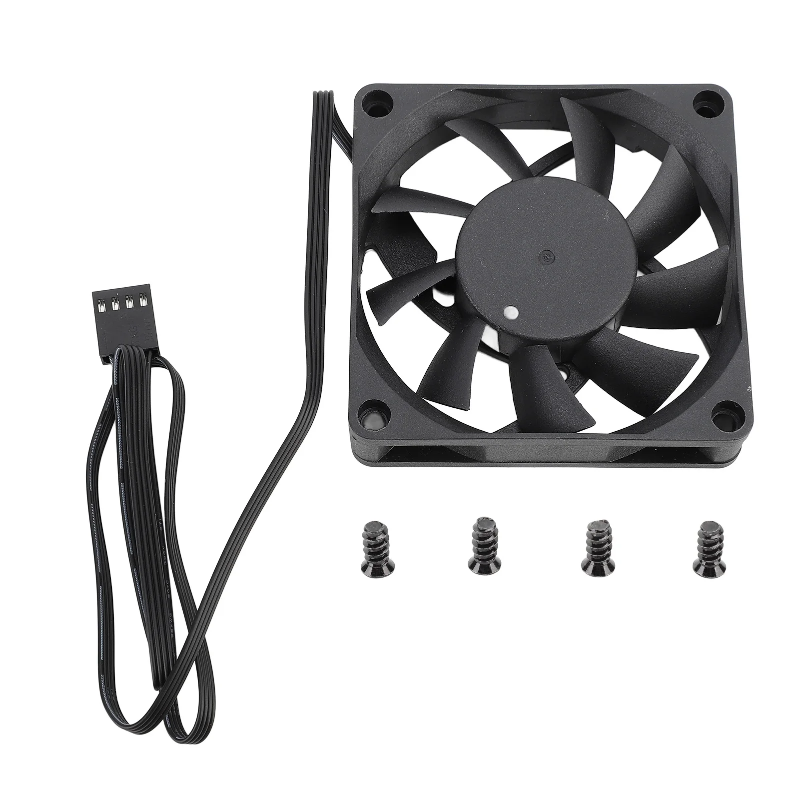 70 mm PWM-ventilator Koelventilator met dubbele kogellagers 4-pins PWM Intelligente temperatuurregeling PC-behuizing Ventilatorsnelheid tot 2500 RPM 7 bladen 12 V