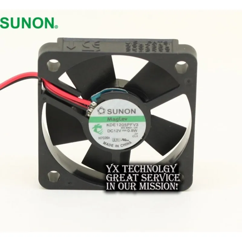 

For SUNON KDE1205PFV3 12V 0.8W 5010 50mm Ultra-quiet Cooling Fan 50*50*10mm