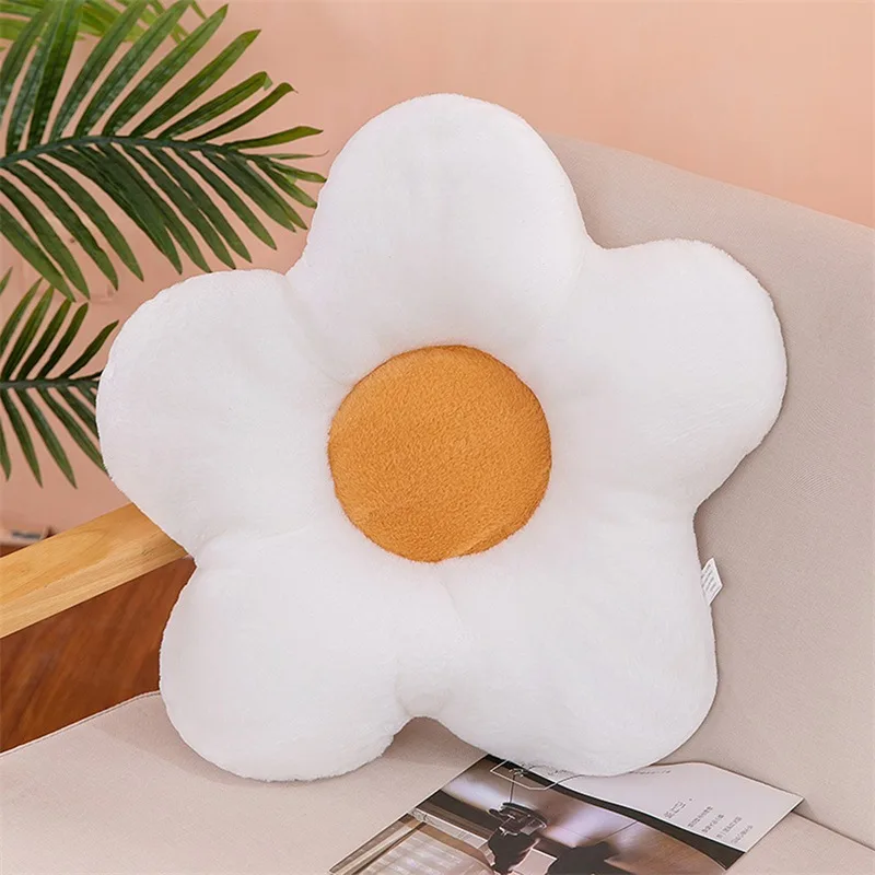 Flower Plush Throw Pillow Soft Plant Chair Cushion Living Bedroom Home Decorative Pillows Sofa Cushions Birthday Gifts