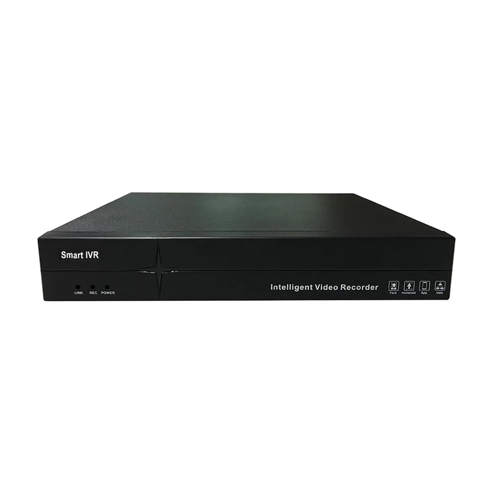 16-Channel Ingenic ENZ NVR with two-way audio calls and broadcast capabilities