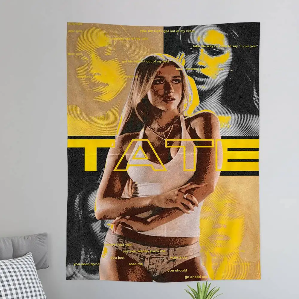 T-Tate M-McRaeS Singer DIY Wall Tapestry for Living Room Home Dorm Decor Wall Art Decor