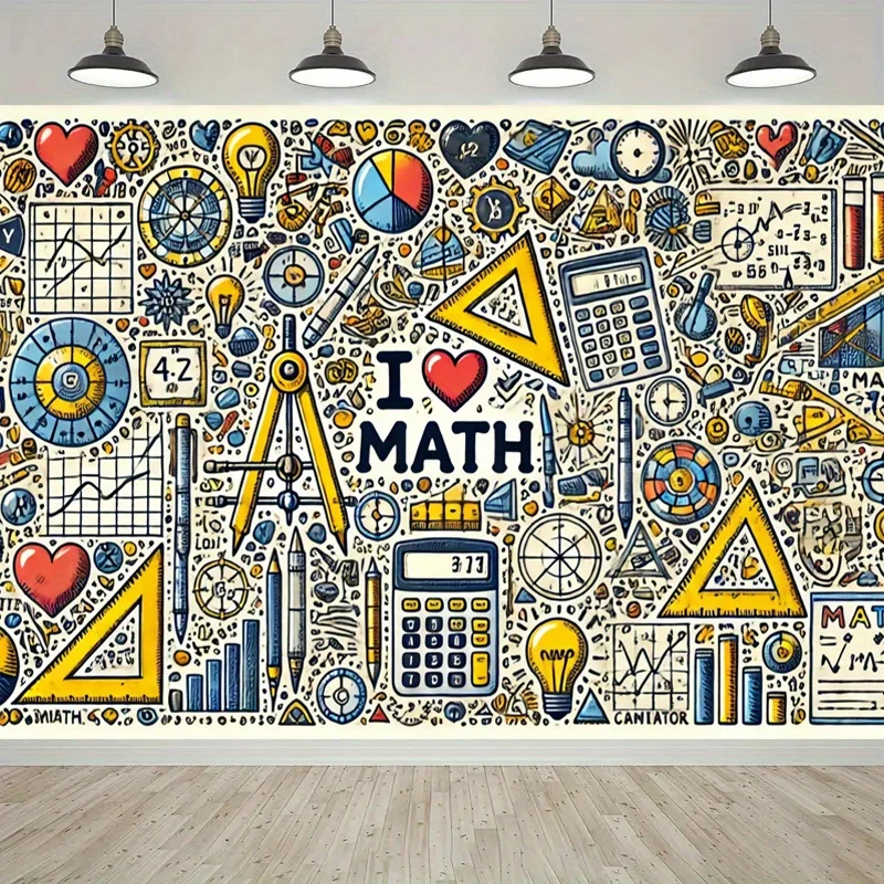 1 Stück, für Mathe-Enthusiasten, Partydekoration, Partybanner und -fahnen, Event- und Partyzubehör, Geburtstag, Hochzeit