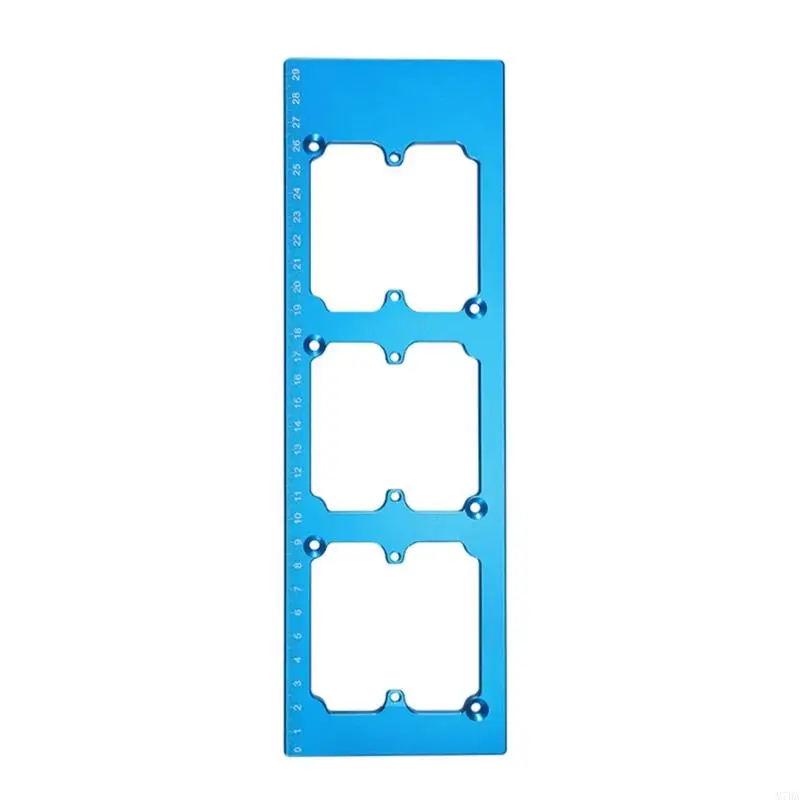 

M7DA High Accuracy 86 Box Wall Outlet Template Strong Metal Construction Simplifies Electrical Fixture Installation for Home