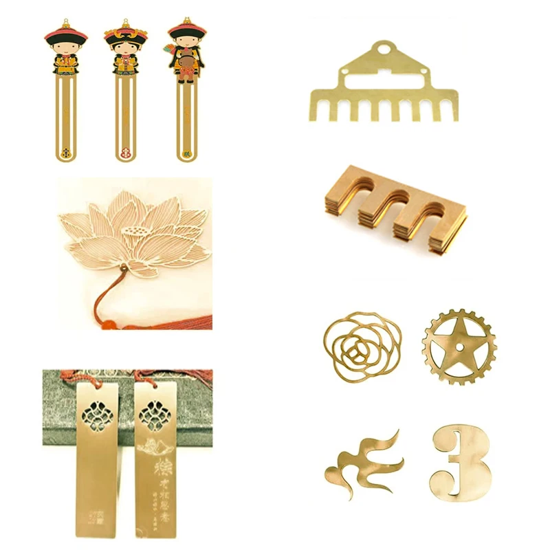 1 قطعة الصفائح المعدنية النحاسية بسمك 0.1-8 مللي متر ، لوحة صنع نموذج CNC لبناء الحرف اليدوية ، قطع حجم مخصص #5