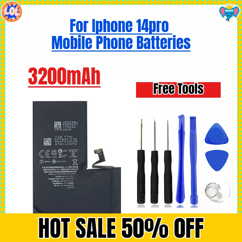

3200mAh for Iphone14pro Mobile Phone Batteries Free Tools