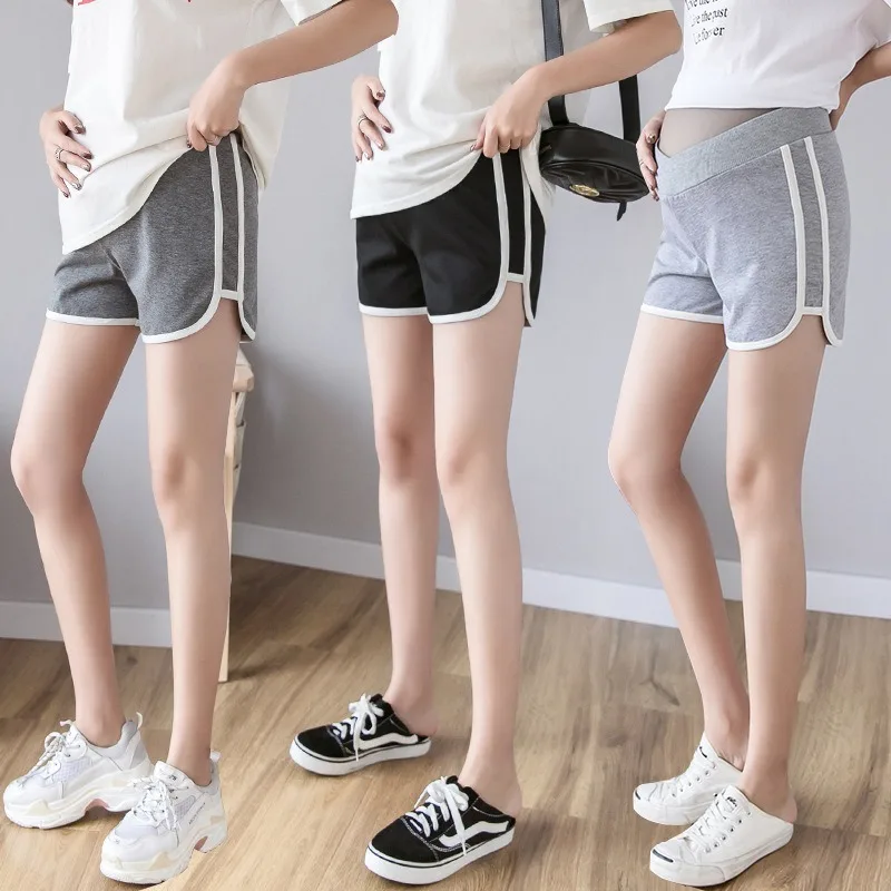 

High Waist/ Low Waist Maternity Shorts Versatile Pregnancy Trousers With Belly Support Summer Leisure Maternity Hot Pants Yewen