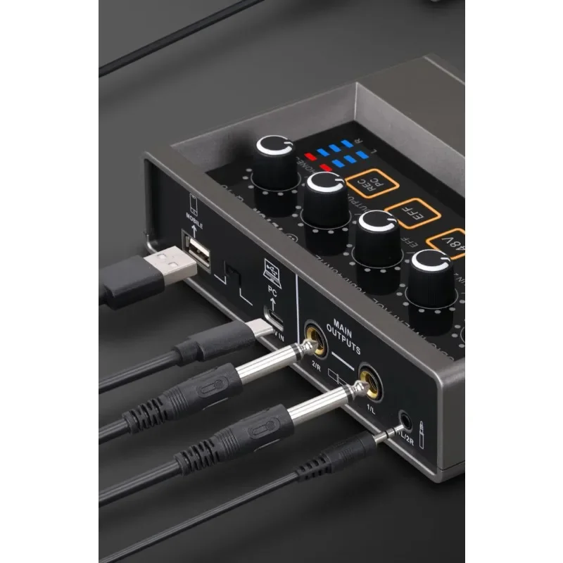 Scheda audio Q16 MINI Mixer audio per microfono livestream podcast registrazione di schede audio