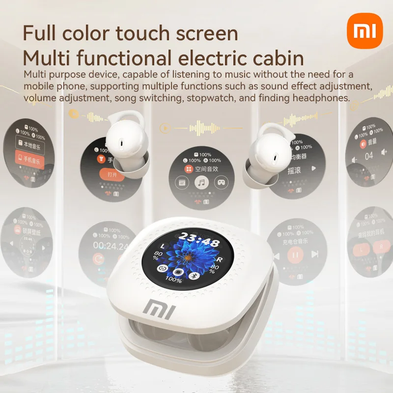 XIAOMI Wireless Noise Cancelling Earbuds Q26 Pro Bluetooth5.4 Earphones TWS Headphones Waterproof Headset Built-in Memory Card