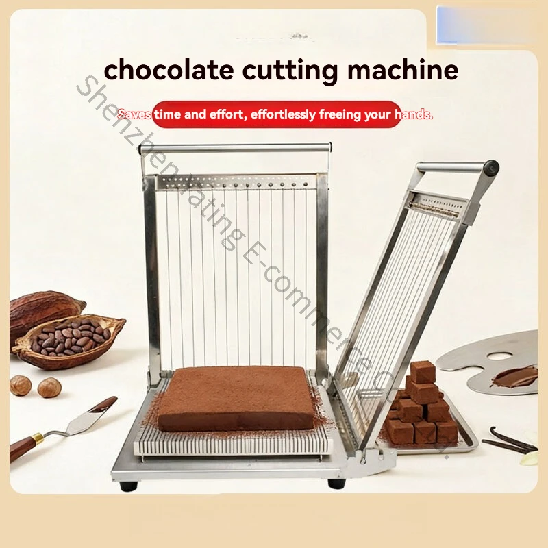 Chocolate Cutting 30*30CM Double Arm Manual Chocolate Guitar Cutter Cheese Cake Wire Cutter Truffle Chocolate Cutting Machine