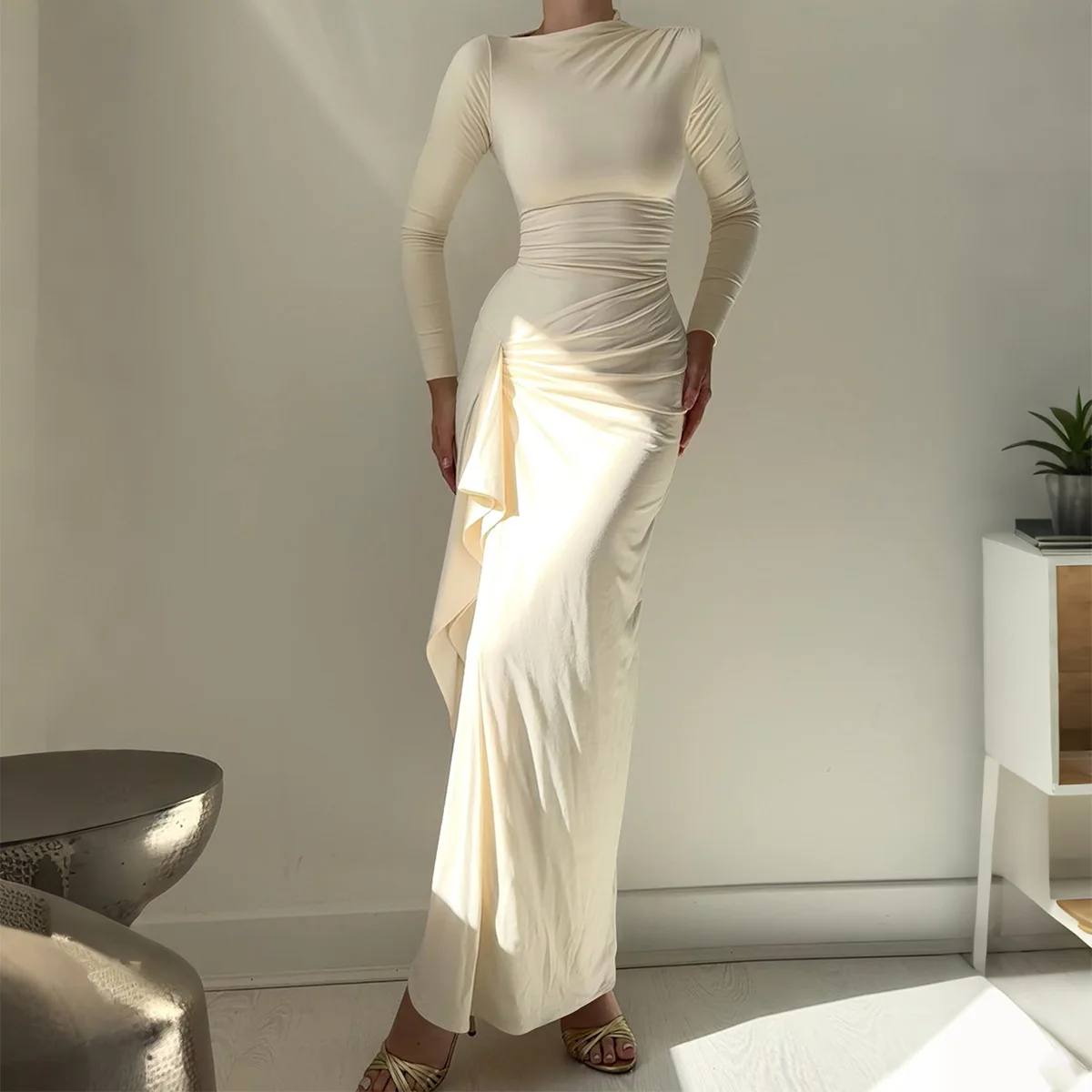 2025 FW المرأة Y2K تي شيرت ريترو فستان قصير الأكمام Bodycon فستان قصير لينة مريح ملابس الشارع الشهير غير رسمية