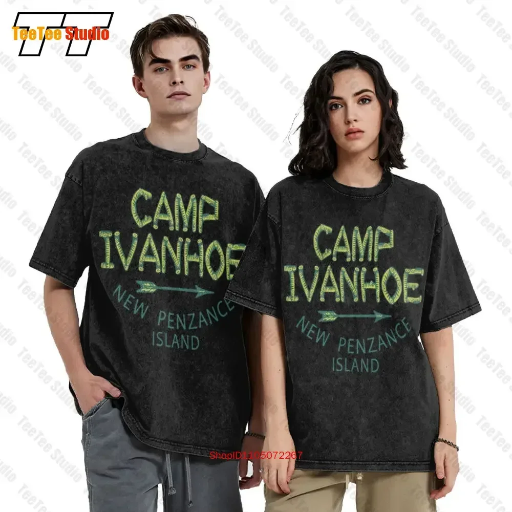 Wes Anderson Vintage Oversized T-Shirt Camp Ivanhoe Moonrise Kingdom 0ZZD